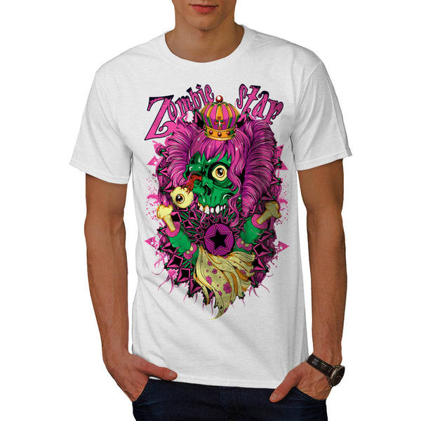 Zombie Queen Star Eye Mens T-Shirt