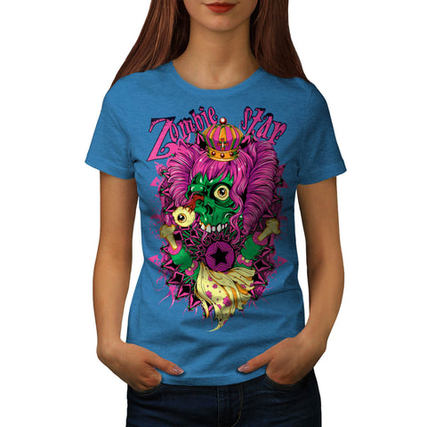 Zombie Queen Star Eye Womens T-Shirt