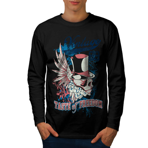 Vintage Taste Freedom Mens Long Sleeve T-Shirt