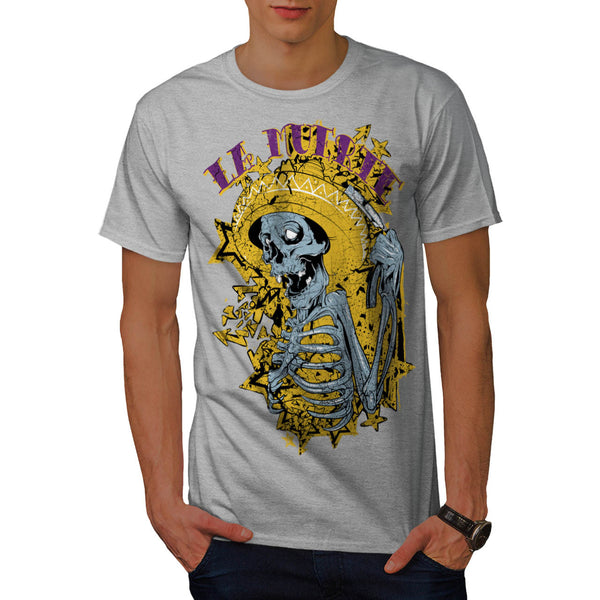 Mexican Skull Muerte Mens T-Shirt