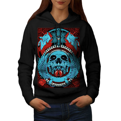 Illuminati Skull Myth Womens Hoodie