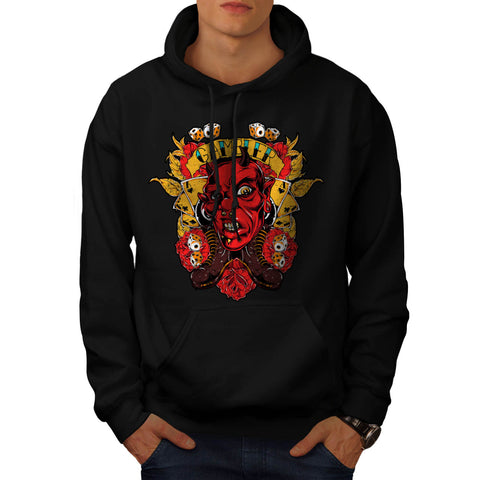 Gamble Sin City Devil Mens Hoodie