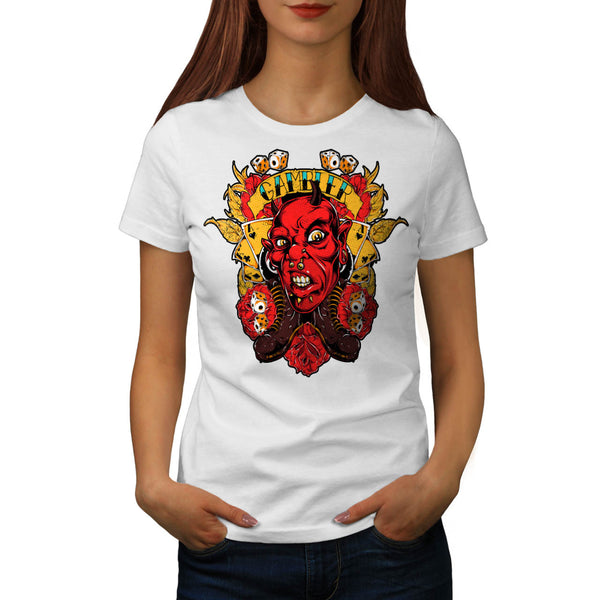 Gamble Sin City Devil Womens T-Shirt