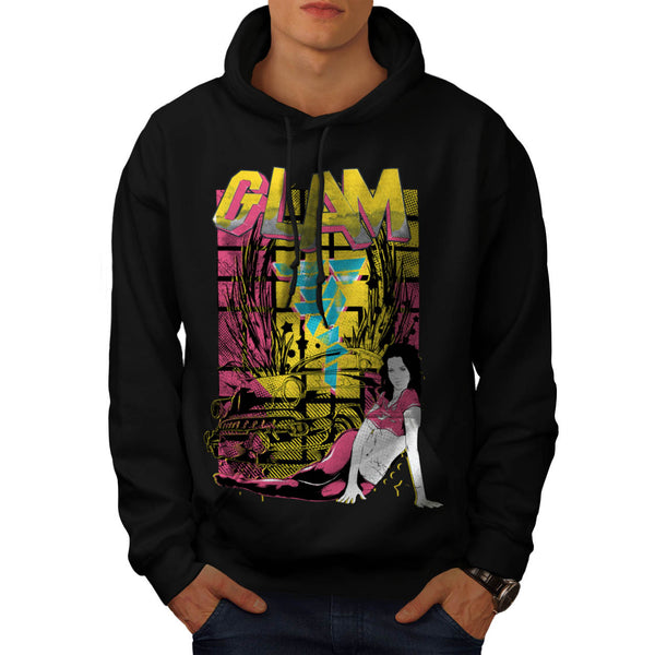 Glam Girl Low Rider Mens Hoodie