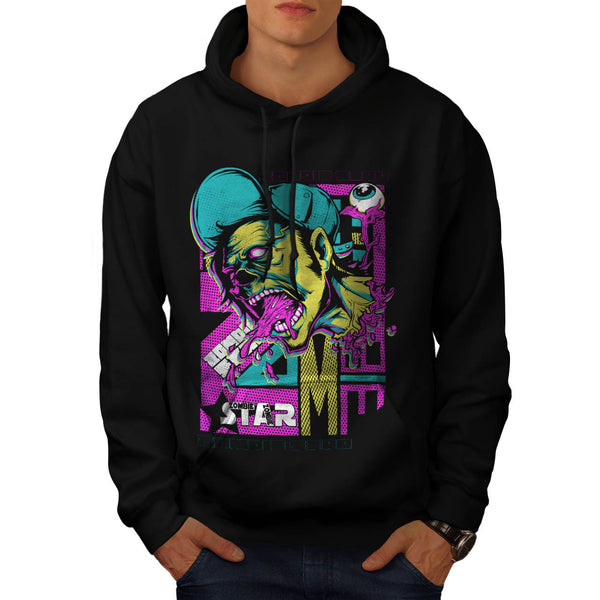 Zombie Star Flesh USA Mens Hoodie