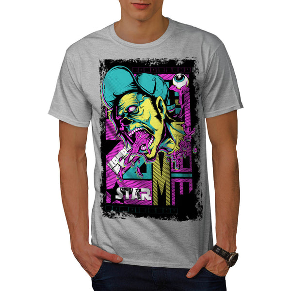 Zombie Star Flesh USA Mens T-Shirt