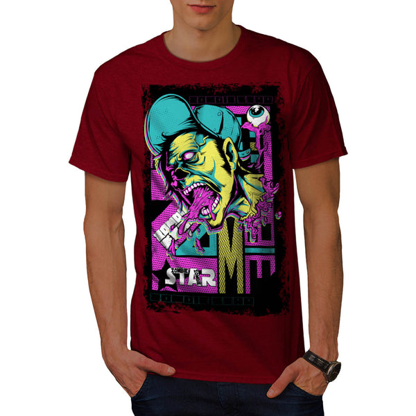 Zombie Star Flesh USA Mens T-Shirt