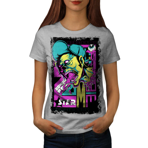 Zombie Star Flesh USA Womens T-Shirt