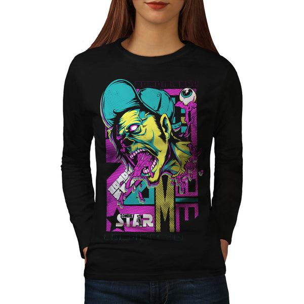 Zombie Star Flesh USA Womens Long Sleeve T-Shirt