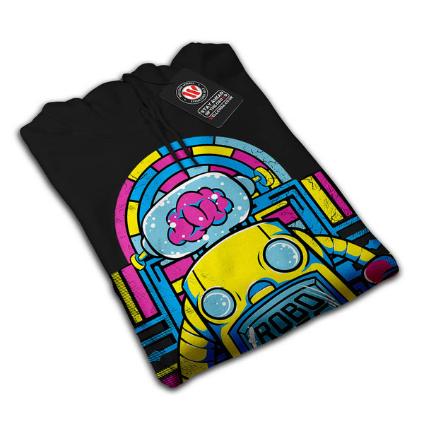 Robot Life Fighter Mens Hoodie