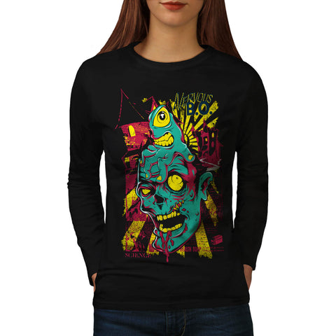 Zombie Minion Death Womens Long Sleeve T-Shirt