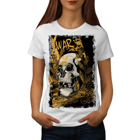 War Inc Skull Horror Womens T-Shirt