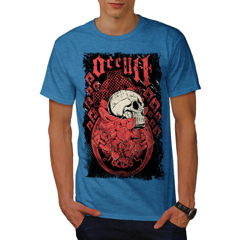 Occult Skull Curse Mens T-Shirt