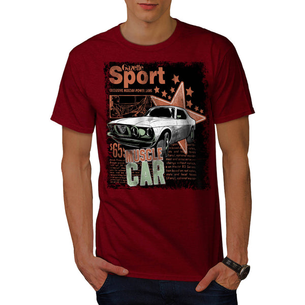 Gazette Sport Car Mag Mens T-Shirt