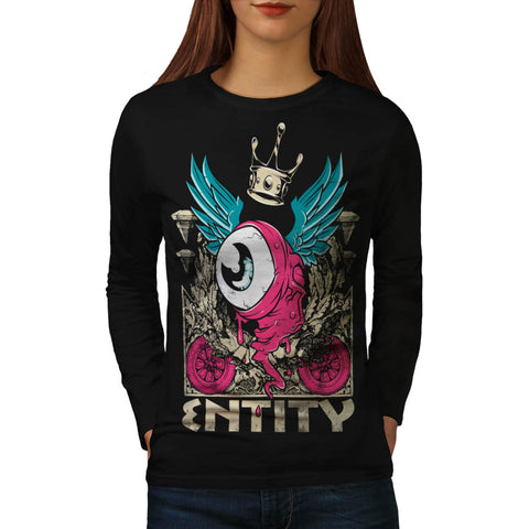 Alien Life Form Fly Womens Long Sleeve T-Shirt