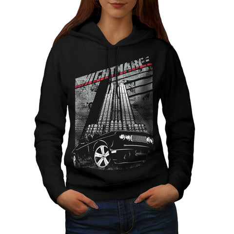 Nightmare Street Car Womens Hoodie