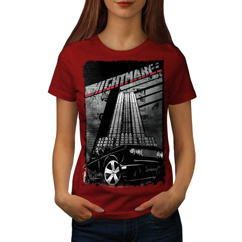 Nightmare Street Car Womens T-Shirt