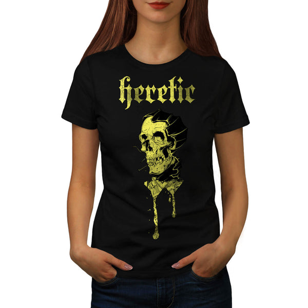 Monster Skull Heretic Womens T-Shirt