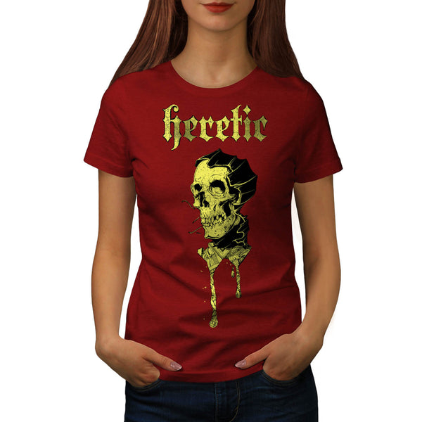 Monster Skull Heretic Womens T-Shirt