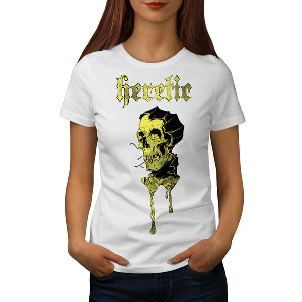 Monster Skull Heretic Womens T-Shirt