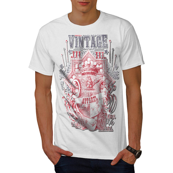 Red & Black Vintage Mens T-Shirt