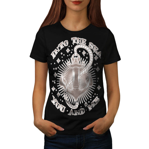 Into Sea You & Me USA Womens T-Shirt