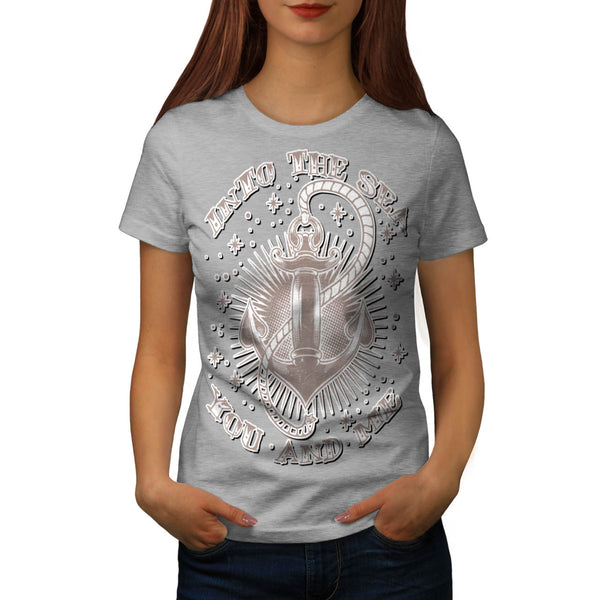 Into Sea You & Me USA Womens T-Shirt
