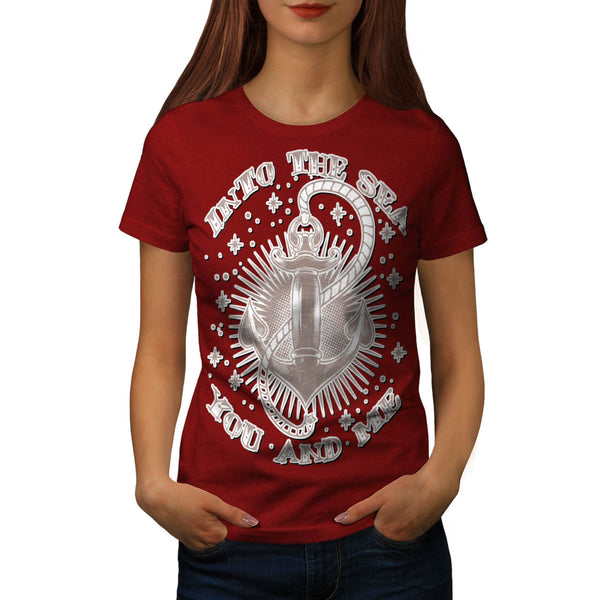 Into Sea You & Me USA Womens T-Shirt