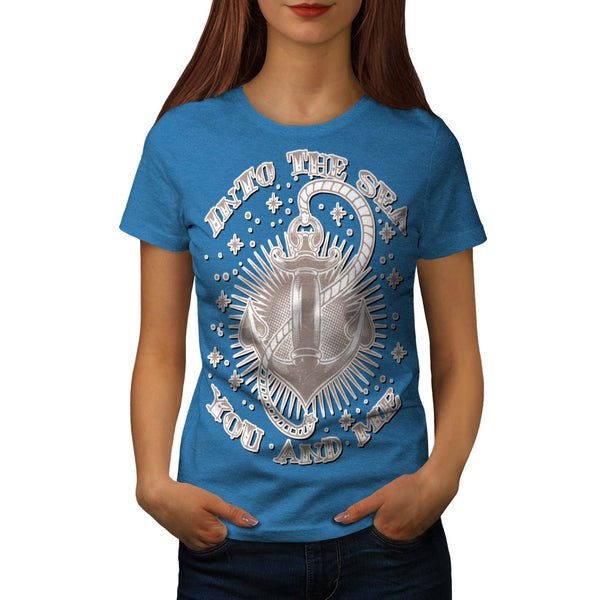 Into Sea You & Me USA Womens T-Shirt