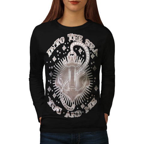 Into Sea You & Me USA Womens Long Sleeve T-Shirt