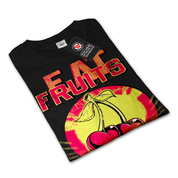 Eat Fruit Cherry Drop Womens Long Sleeve T-Shirt