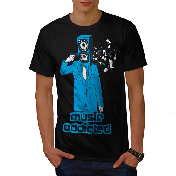 Music Head Addiction Mens T-Shirt