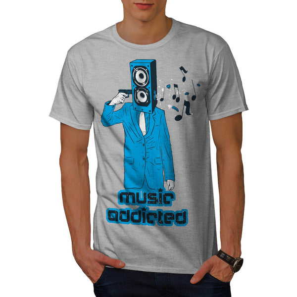 Music Head Addiction Mens T-Shirt