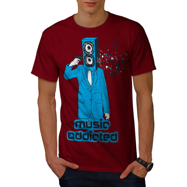 Music Head Addiction Mens T-Shirt
