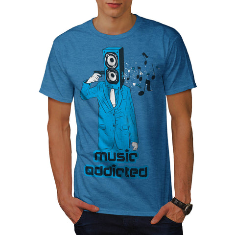 Music Head Addiction Mens T-Shirt