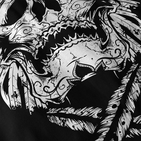 Indian Culture Skull Womens Long Sleeve T-Shirt