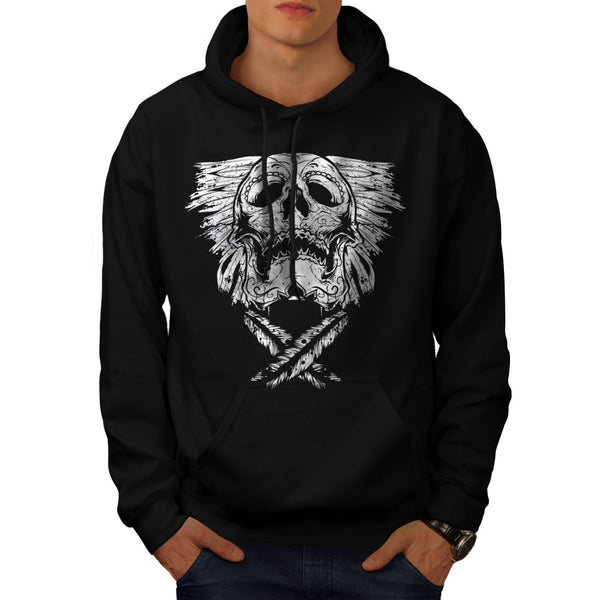 Indian Culture Skull Mens Hoodie