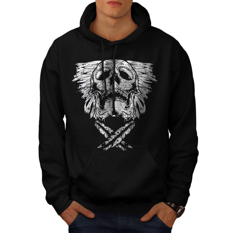 Indian Culture Skull Mens Hoodie