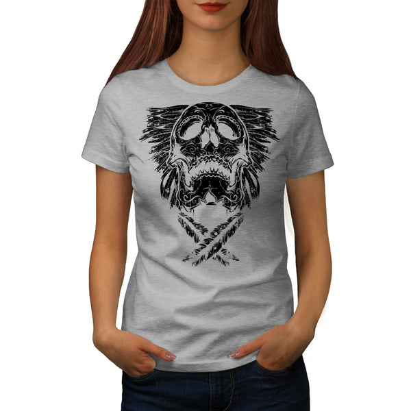 Indian Culture Skull Womens T-Shirt