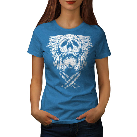 Indian Culture Skull Womens T-Shirt