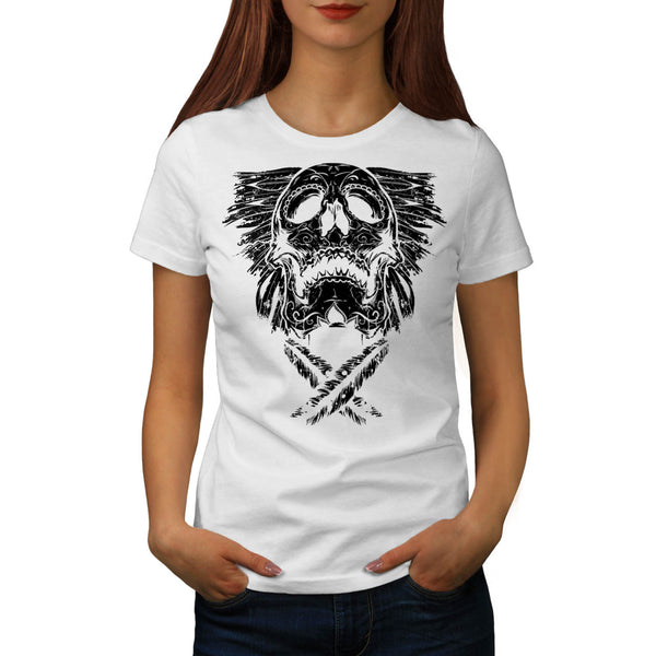 Indian Culture Skull Womens T-Shirt