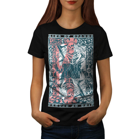 King of Spades Cards Womens T-Shirt
