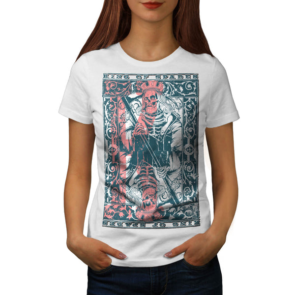 King of Spades Cards Womens T-Shirt