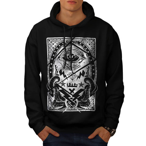 Illuminati Eye Squid Mens Hoodie