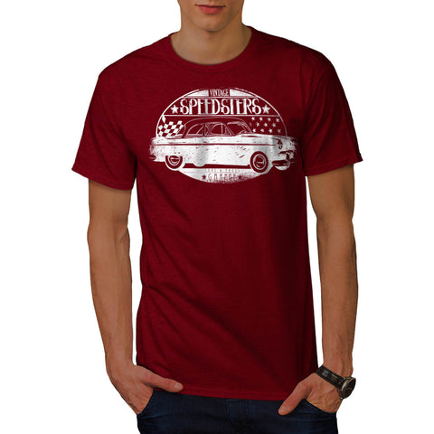 Vintage Speed USA UK Mens T-Shirt