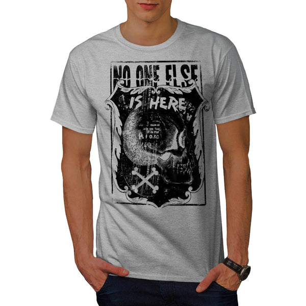 Monster Skull Grave Mens T-Shirt