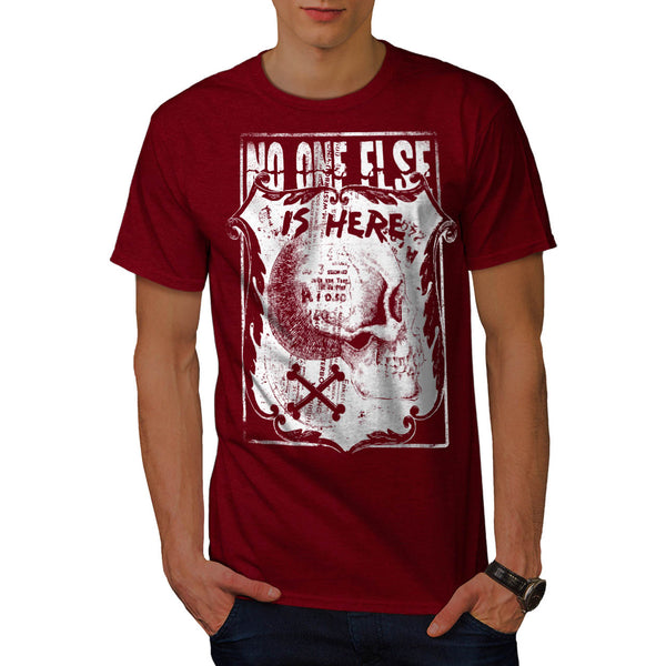 Monster Skull Grave Mens T-Shirt