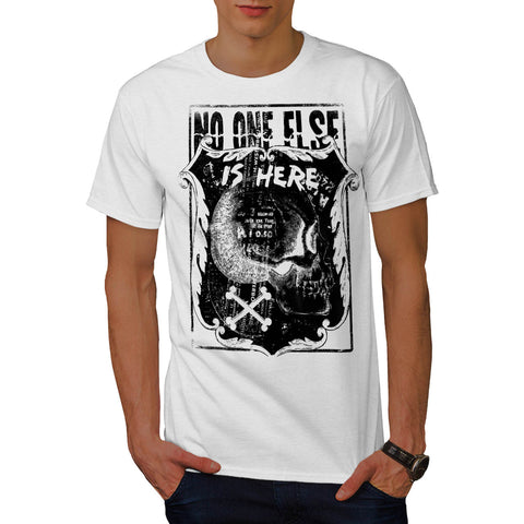 Monster Skull Grave Mens T-Shirt