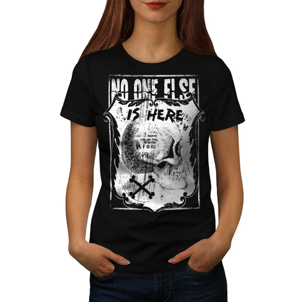 Monster Skull Grave Womens T-Shirt