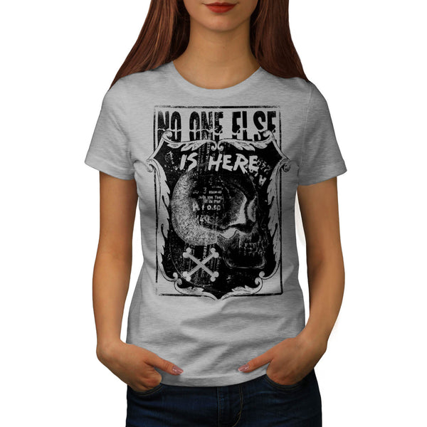 Monster Skull Grave Womens T-Shirt